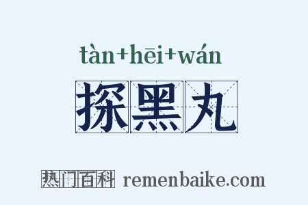探黑丸是什么意思的图片